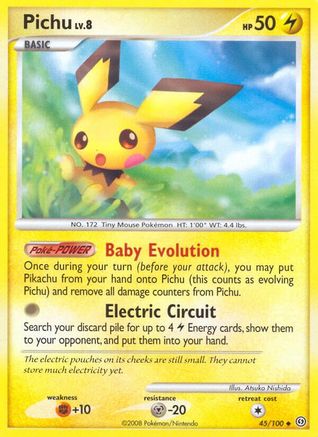 Pichu (45/100) [Diamond & Pearl: Stormfront] Reverse Holofoil