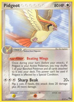 Pidgeot (2/17) [POP Series 2] Holofoil