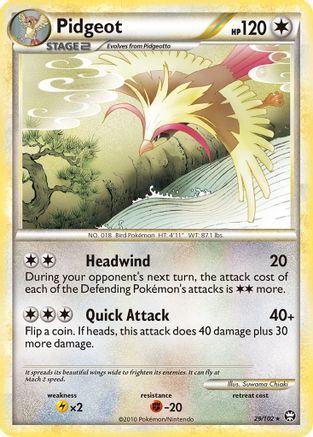 Pidgeot (29/102) [HeartGold & SoulSilver: Triumphant] Reverse Holofoil