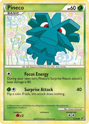 Pineco (63/90) [HeartGold & SoulSilver: Undaunted] Reverse Holofoil