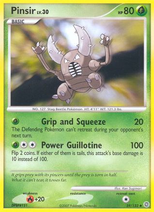 Pinsir (59/132) [Diamond & Pearl: Secret Wonders] Reverse Holofoil