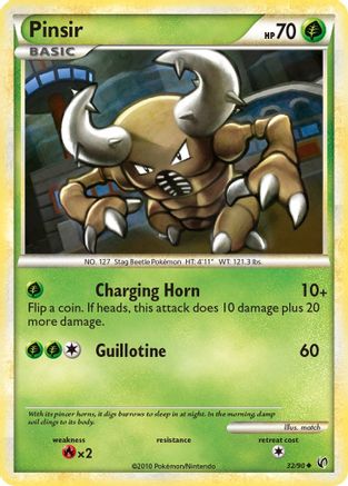 Pinsir (32/90) [HeartGold & SoulSilver: Undaunted] Reverse Holofoil