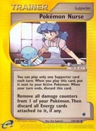 Pokemon Nurse (145/165) [Expedition: Base Set] Reverse Holofoil
