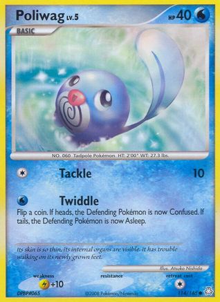 Poliwag (114/146) [Diamond & Pearl: Legends Awakened] Reverse Holofoil