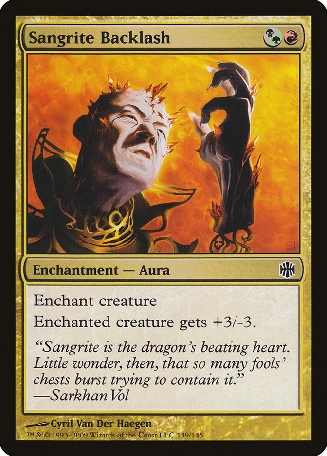 Sangrite Backlash [Alara Reborn] Foil