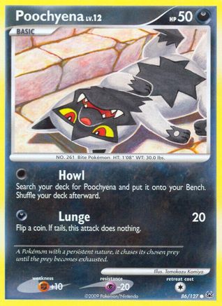 Poochyena (86/127) [Platinum: Base Set] Reverse Holofoil