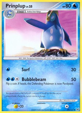 Prinplup (59/127) [Platinum: Base Set] Reverse Holofoil