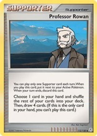 Professor Rowan (112/130) [Diamond & Pearl: Base Set] Reverse Holofoil