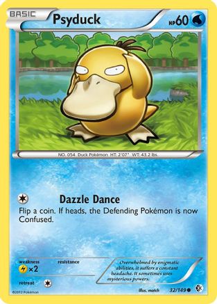 Psyduck (32/149) [Black & White: Boundaries Crossed] Reverse Holofoil