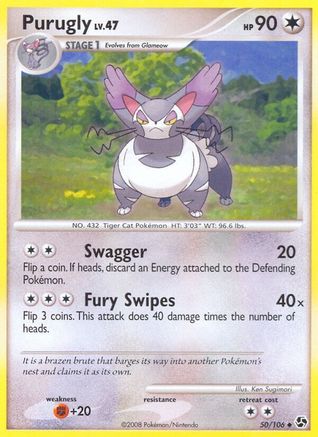 Purugly (50/106) [Diamond & Pearl: Great Encounters] Reverse Holofoil
