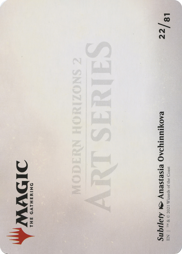 Subtlety // Subtlety  [Modern Horizons 2 Art Series] (Borderless) Foil