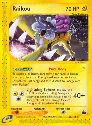 Raikou (28/144) [Skyridge] Reverse Holofoil