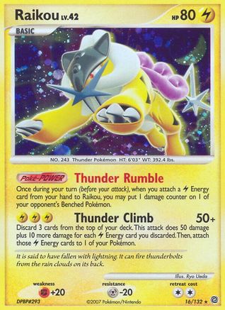 Raikou (16/132) [Diamond & Pearl: Secret Wonders] Reverse Holofoil