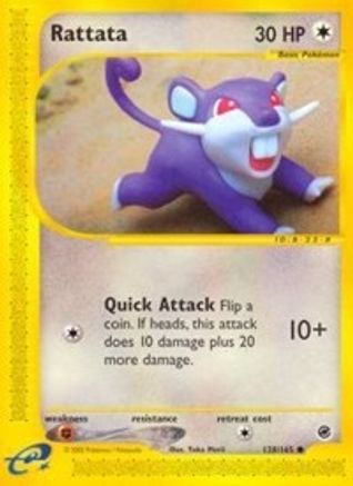 Rattata (128/165) [Expedition: Base Set] Reverse Holofoil