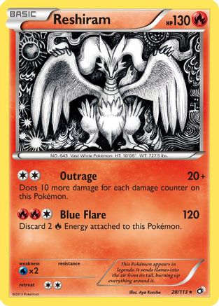 Reshiram (28/113) [Black & White: Legendary Treasures] Reverse Holofoil