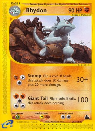 Rhydon (29/144) [Skyridge] Reverse Holofoil