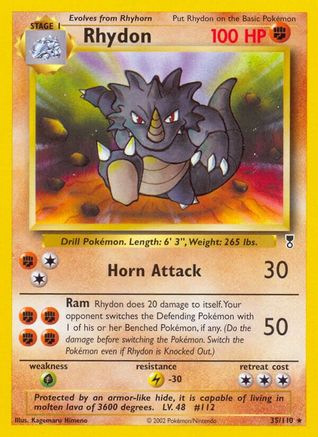 Rhydon (35/110) [Legendary Collection] Reverse Holofoil