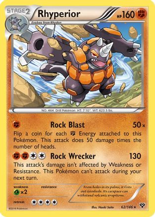 Rhyperior (62/146) [XY: Base Set] Reverse Holofoil