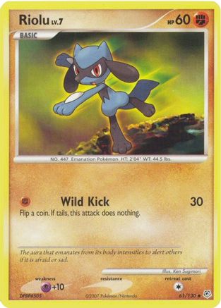 Riolu (61/130) [Diamond & Pearl: Base Set] Reverse Holofoil