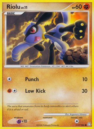 Riolu (117/146) [Diamond & Pearl: Legends Awakened] Reverse Holofoil