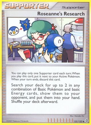Roseanne's Research (125/132) [Diamond & Pearl: Secret Wonders] Reverse Holofoil