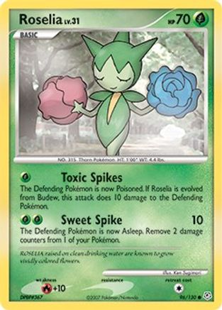 Roselia (96/130) [Diamond & Pearl: Base Set] Reverse Holofoil