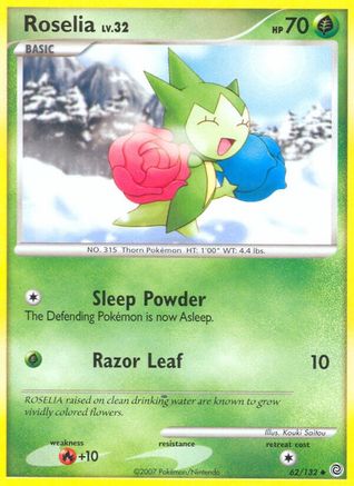 Roselia (62/132) [Diamond & Pearl: Secret Wonders] Reverse Holofoil