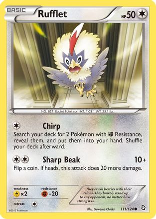 Rufflet (111/124) [Black & White: Dragons Exalted] Reverse Holofoil