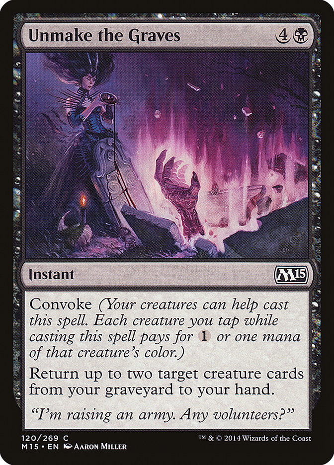 Unmake the Graves [Magic 2015] Foil