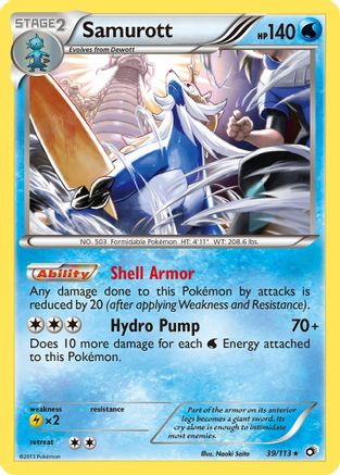 Samurott (39/113) [Black & White: Legendary Treasures] Reverse Holofoil