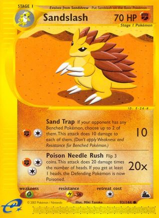 Sandslash (93/144) [Skyridge] Reverse Holofoil