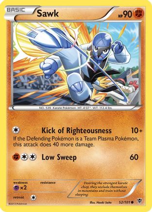 Sawk (52/101) [Black & White: Plasma Blast] Reverse Holofoil
