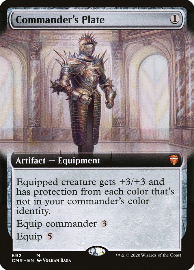 Commander's Plate (Extended Art) [Commander Legends] Foil
