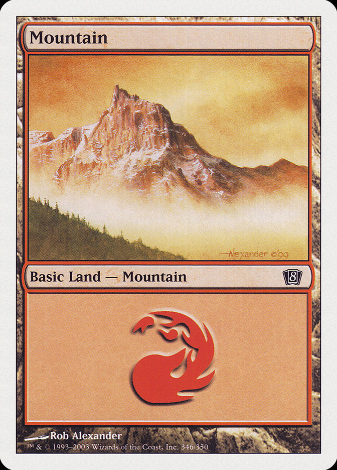 Mountain (346) [Eighth Edition] Foil