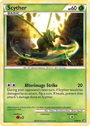 Scyther (36/90) [HeartGold & SoulSilver: Undaunted] Reverse Holofoil