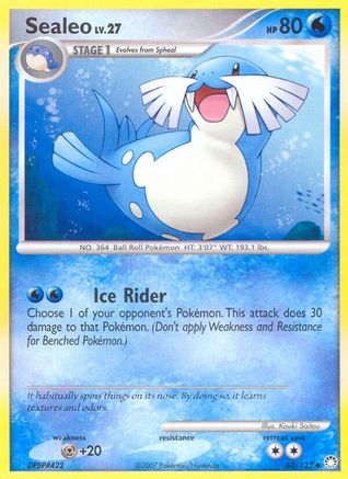 Sealeo (62/123) [Diamond & Pearl: Mysterious Treasures] Reverse Holofoil