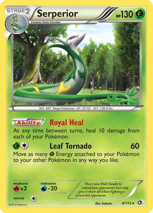 Serperior (8/113) [Black & White: Legendary Treasures] Reverse Holofoil