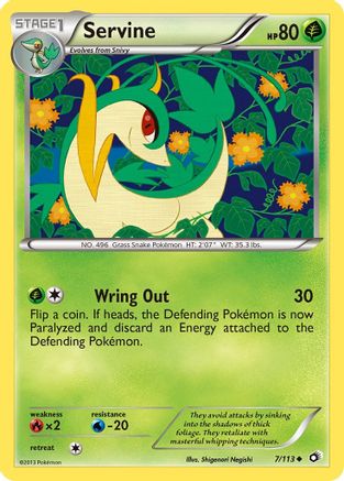 Servine (7/113) [Black & White: Legendary Treasures] Reverse Holofoil