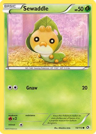 Sewaddle (10/113) [Black & White: Legendary Treasures] Reverse Holofoil