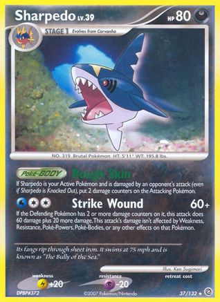 Sharpedo (37/132) [Diamond & Pearl: Secret Wonders] Reverse Holofoil
