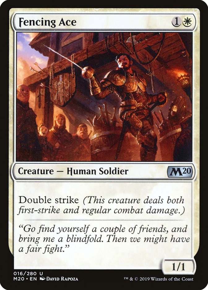 Fencing Ace [Core Set 2020] Foil