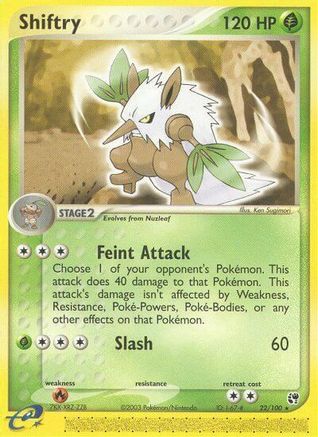 Shiftry (22/100) [EX: Sandstorm] Reverse Holofoil