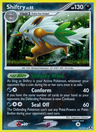 Shiftry (13/111) [Platinum: Rising Rivals] Reverse Holofoil