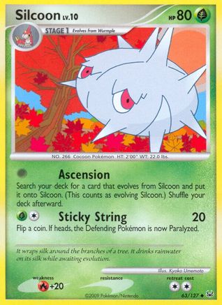 Silcoon (63/127) [Platinum: Base Set] Reverse Holofoil