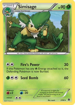 Simisage (2/98) [Black & White: Emerging Powers] Reverse Holofoil