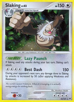 Slaking (16/127) [Platinum: Base Set] Reverse Holofoil