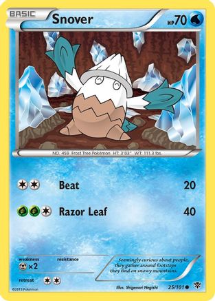 Snover (25/101) [Black & White: Plasma Blast] Reverse Holofoil