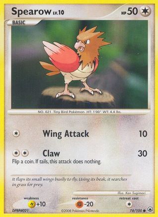 Spearow (74/100) [Diamond & Pearl: Majestic Dawn] Reverse Holofoil