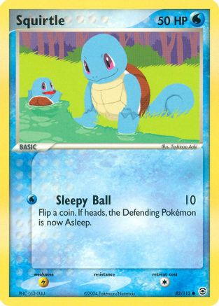 Squirtle (82/112) [EX: FireRed & LeafGreen] Reverse Holofoil