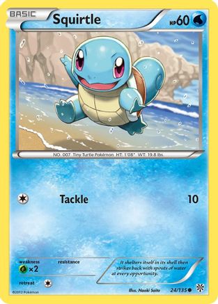 Squirtle (24/135) [Black & White: Plasma Storm] Reverse Holofoil
